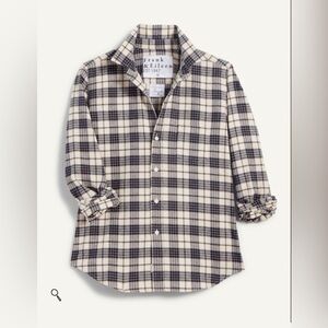 Frank & Eileen Navy and White Plaid Button-Down Shirt